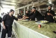 برپایی موکب شهدای نیروی دریایی سپاه در مراسم تشییع قائد عظیم الشأن شهید امت