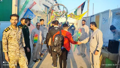 حضور دانش آموزان ناحیه مقاومت بسیج دزفول در اردوگاه شهید مسعودیان و استقبال کمیته خادمین شهدا سازمان اردویی، راهیان نور و گردشگری سپاه ولی عصر عج خوزستان