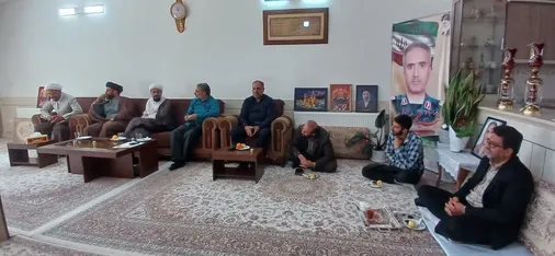 دیدار با خانواده شهید والامقام جنگ رمضان سردار شهید محسن سنایی