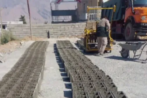 کارگاه بلوک&zwnj;زنی بسیج سازندگی شهرستان ایذه