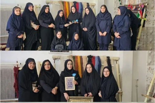 با بانوی کارآفرین در باغملک دیدار شد