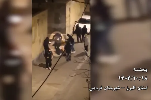 لحظه دستگیری لیدر شناسایی شده در اغتشاشات دی ماه شهرستان فردیس استان البرز