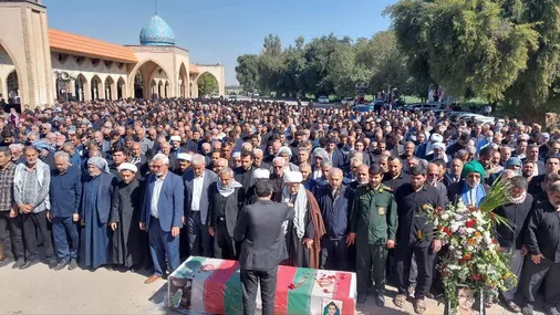 مراسم تشییع باشکوه سرباز ولایت شهید حسن حمدانی