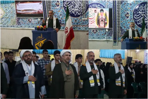 دیدار دانش آموزان نخبه چهارمحال و بختیاری با فرمانده سپاه استان