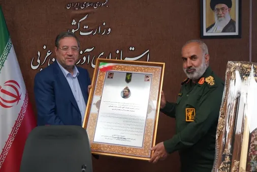 دیدار فرمانده قرارگاه حمزه سیدالشهدا نیروی زمینی سپاه با استاندار آذربایجان غربی