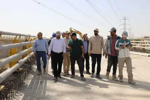 بازدید مدیرعامل سازمان مهندسی و عمران شهرداری تهران از قطعه دو بزرگراه شهید بروجردی