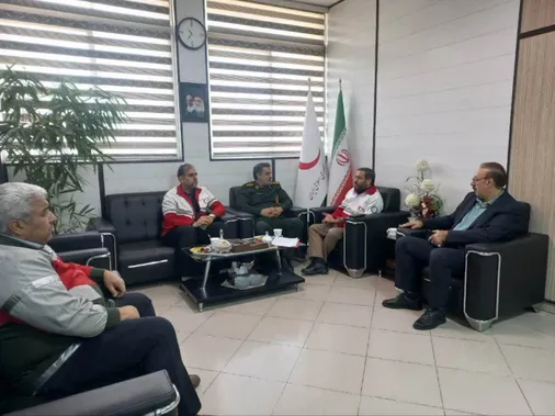 جلسه تعامل و هماهنگی بسیج سازندگی سپاه قم و جمعیت هلال احمر استان