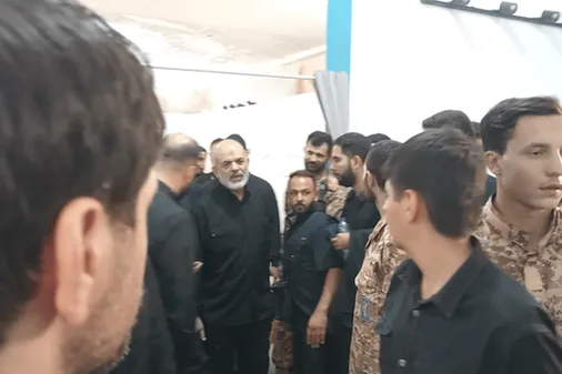 بازدید سردار وحیدی از بیمارستان موقت مصلای تهران