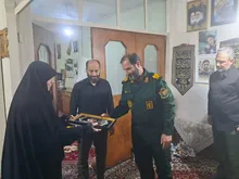 دیدار فرمانده لشکر ده سیدالشهدا(ع) استان البرز، با خانواده شهید والامقام بهروز واحدی