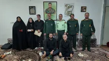 دیدار فرمانده سپاه حضرت روح‌الله استان مرکزی با خانواده شهیدان قاسم عزیزی و محمدعلی محرابی
