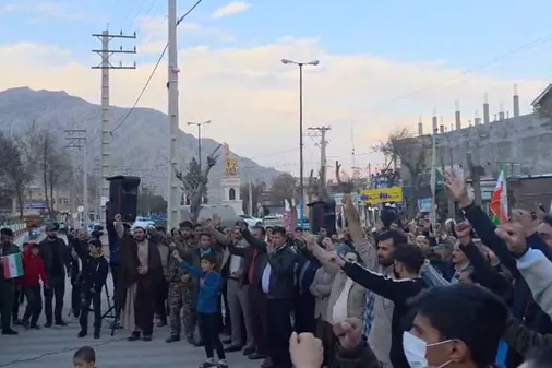 اجتماع خودجوش مردمی و دانشجویی در لردگان