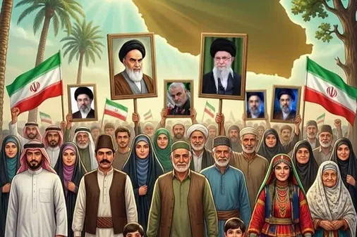 دومین تجمع نمایش عظیم اقتدار ملی و رزمایش سراسری جان&zwnj;فدا برای ایران امام رضایی در اهواز