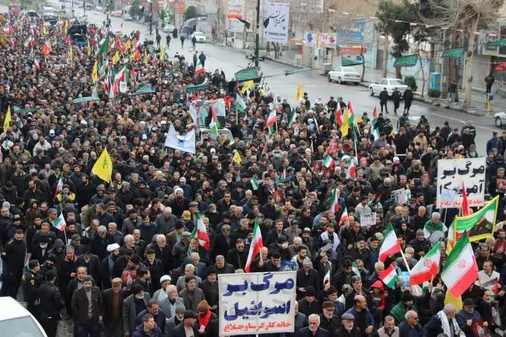 حضور پرشور مردم شهرستان ساوجبلاغ در راهپیمایی روز جهانی قدس