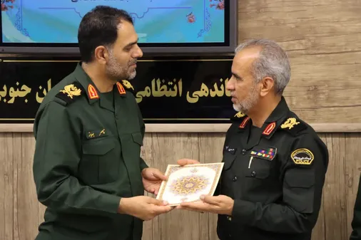 دیدار فرمانده سپاه انصارالرضا (ع) با فرمانده انتظامی خراسان جنوبی