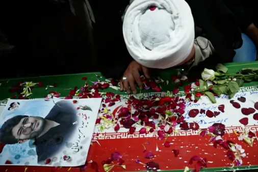 آیین تشییع پیکر مطهر شهید اقتدار سید یاسر سیدرضایی
