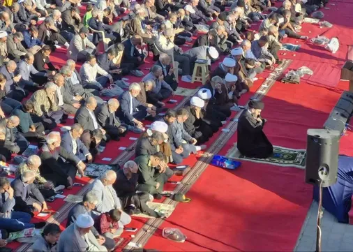 اقامه نماز باران در مصلی خاتم الانبیاء (ص) زنجان