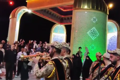 مراسم اربعین شهدای جنگ&zwnj; ۱۲&zwnj; روزه در تپه نورالشهدای شهرکرد