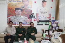 دیدار فرمانده سپاه انصارالمهدی (عج) استان زنجان به همراهی جمعی از مسئولان سپاه با خانواده شهید والامقام ابوالفضل احمدی