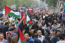 یزدی‌ها حمایت از فلسطین را فریاد می‌زنند