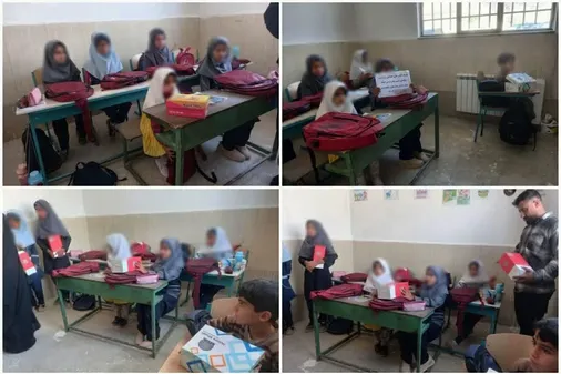 مهری که با مهربانی کرمانشاهی ها در لبخند دانش آموزان کم برخوردار درخشید