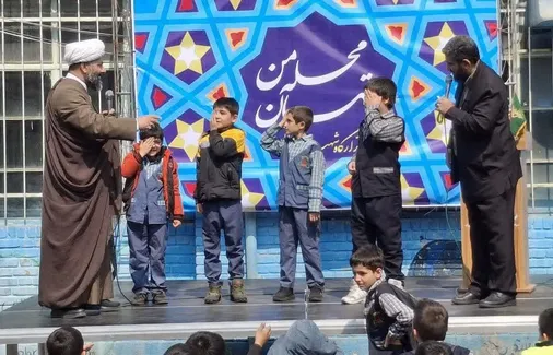 طرح قهرمان محله من (رفیق شهیدم) در محله باغ آذری مدرسه پسرانه چنگیز پور اجرا شد