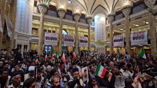 قیام باشکوه مردم کشور دوست چهارمحال و بختیاری در تهران برای بیعت با ولی امر مسلمین جهان