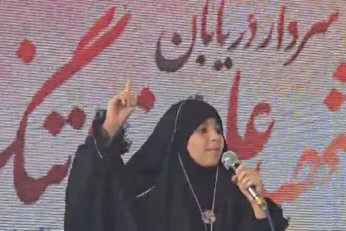 دکلمه خوانی نوه&zwnj; دریابان شهید علیرضا تنگسیری