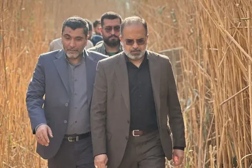 تجدید میثاق فرمانده سپاه کربلا مازندران با شهدای عملیات کربلای ۴ در یادمان شهدای علقمه