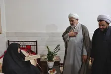 دیدار حجت الاسلام طیبی فر با خانواده شهید والامقام عباس عبدالهی‌نیا