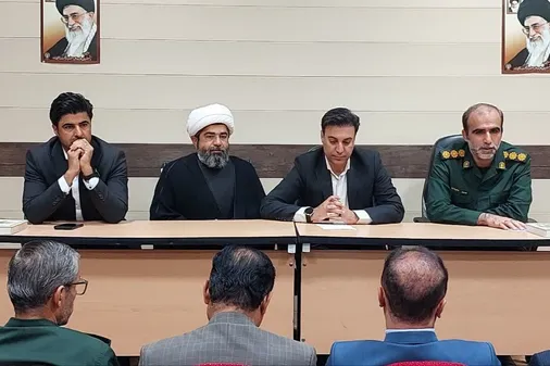 تشییع شهید گمنام در شهرستان مهر