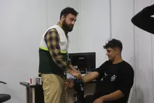 خدمت‌رسانی تیم درمانی بسیج جامعه پزشکی استان کرمانشاه و اورژانس پیش بیمارستانی در درمانگاه علوم پزشکی