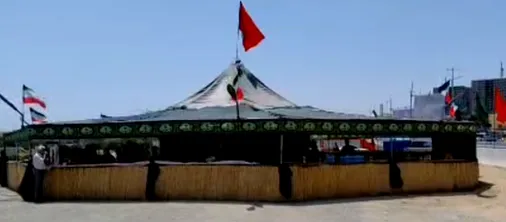 ارائه خدمات و پذیرایی از زائران مراسم تشییع پیکر مطهر قائد شهید امت در موکب پذیرایی شهرستان اشتهارد