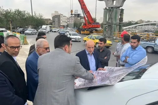 بازدید دکتر شاکری و جمعی از مدیران کشوری از پروژه&zwnj;های زیرساختی کلان&zwnj;شهر مشهد