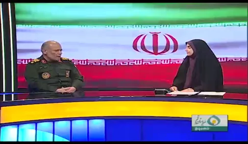 حضور سردار جمیری رئیس ستاد برگزاری مراسم تشییع پیکر مطهر قائد شهید امّت در استان قم در گفتگوی ویژه خبری شبکه استانی سیمای نور