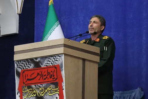 سخنرانی فرمانده سپاه حضرت عباس(ع) اردبیل در آغاز هفته بسیج پیش از خطبه&zwnj;های نماز جمعه
