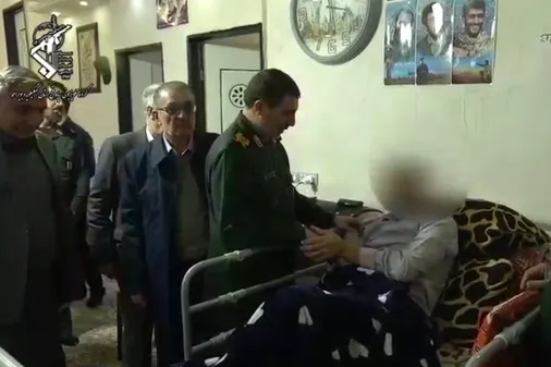 فرمانده سپاه فتح با جانبازان حادثه تروریستی آمریکایی _صهیونیستی اخیر