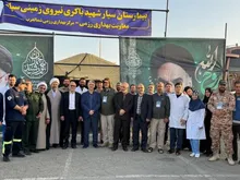 معاون درمان وزارت بهداشت از بیمارستان سیار نیروی زمینی سپاه بازدید کرد