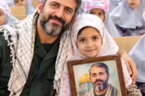 دختر شهید میثم رضوان&zwnj;پور، با یاد پدر راهی مدرسه شد