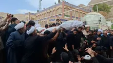 آرامش ابدی در کنار قهرمان؛ تصاویر تدفین شهدای کرمان در کنار مرقد حاج قاسم سلیمانی