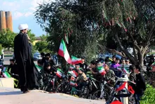 کاروان دوچرخه‌سواری نوجوانان لنگرودی در اربعین شهادت قائد امت