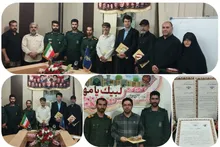 تجلیل از خبرنگاران بسیجی بخش خشت و کنارتخته شهرستان کازرون