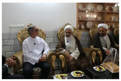 دیدار حجت&zwnj;الاسلام حاجی&zwnj;صادقی با جانباز سرافراز دفاع مقدس، علیرضا کیانی