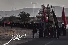 حرکت دسته عزاداری هیئت دخترانه بنت الحسین علیه السلام