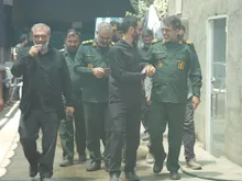بازدید سردار حسین زارع کمالی از موکب های خدمات رسانی به زائران حسینی در شهر همدان