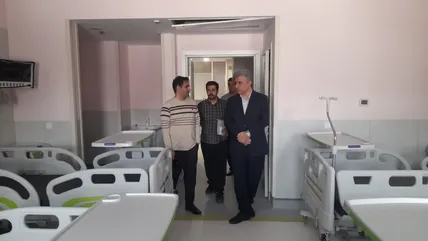 بازدید هیئت اعزامی سازمان خدمات درمانی نیروهای مسلح از بیمارستان جدید شهید دکتر قاضی در سنندج
