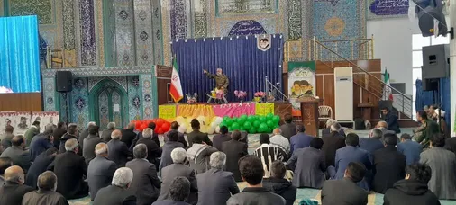 اجتماع بزرگ مردمی در گرامیداشت جشن های چهل و هفتمین سالروز پیروزی انقلاب اسلامی با حضور سردار نقدی مشاور عالی فرمانده کل سپاه در مصلی بزرگ اولی الامر شهرستان لردگان استان چهارمحال و بختیاری