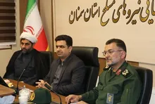 دیدار فرمانده سپاه استان سمنان با رئیس سازمان قضایی نیروهای مسلح به مناسبت هفته قوه قضائیه