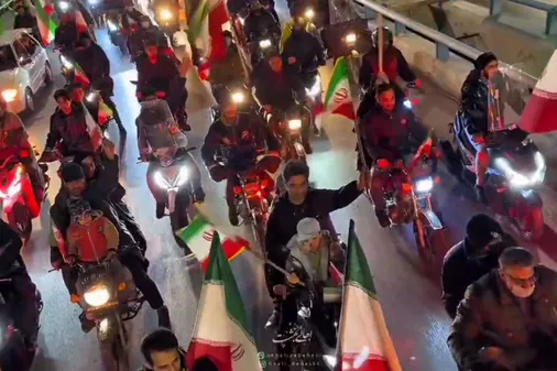 لحظاتی از کاروان موتوری و خودرویی در سطح شهر اصفهان