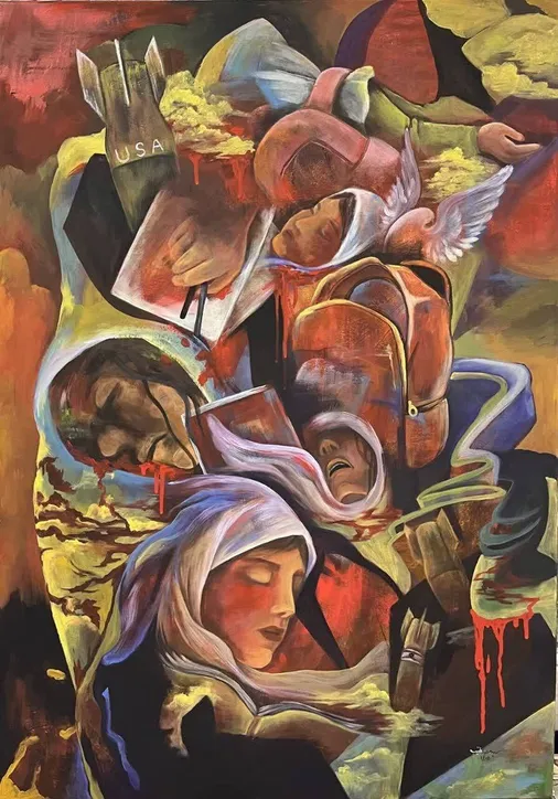 شعر اکرم روستا آزاد شاعر انقلابی شهرستان چهارباغ، در وصف دختران مدرسه میناب