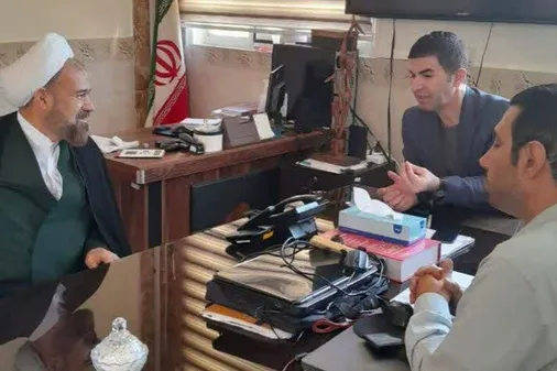 دیدار مسئول دفتر نمایندگی ولی فقیه در سپاه استان با رییس، مدیر و کارکنان بیمارستان امام علی(ع)